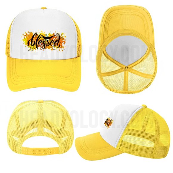 Blessed Hats With Floral Design Colorful Hats Baseball Trucker Hats UNISEX - Picture 12 of 16